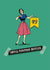 Her funny 50th milestone age denial card created by The Typecast Gallery