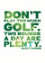 golf fan Birthday Card 10827 created by Fatchair Print