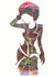 Colourful african woman created by Jeff Kariuki