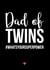 dad twins Father's Day Card 39580 created by A Piece of HeART UK