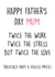 happy twice Father's Day Card 31544 created by Pack a Punch Designs