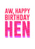 aw happy Birthday Card 31744 created by DesignGal