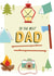 dad camping Father's Day Card 37917 created by Her Design World