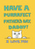 cat funny Father's Day Card 1816 created by On The Prowl Cat Cartoons