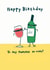 wine booze Birthday Card 14957 created by Hew Ma