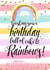 Traditional Birthday Card - For Her - Rainbow created by Vanilla Frosting Studio