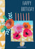 Classic Birthday Card - Cake - Candles created by Sally Darby Illustration