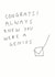 congrats genius Congratulations Card 6647 created by Redback Cards