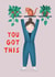 encouragement empowerment Good Luck Card 10760 created by Nic Allan