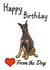 doberman dog Birthday Card 14792 created by Love from the Pet