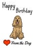 cocker spaniel Birthday Card 14796 created by Love from the Pet