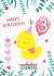 Third Birthday Party Chick Card created by Juniper and Rose Studio