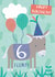 Sixth Birthday Party Donkey Card created by Juniper and Rose Studio