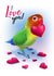 agapornis parrot Card 39830 created by Chiwowy