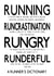 A Runner's Dictionary - Running Card - Funny Card for Runner created by Worry Less Design