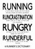 A Runner's Dictionary - Running Card - Funny Card for Marathon Runner created by Worry Less Design