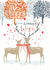 Wonderful Wife - To My Wonderful Wife - Couple - Reindeers - In Love - Cute - Pretty - Wildlife - Reindeer Hug - Wife - For Her - Christmas Card created by Louise Tiler