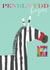 welsh birthday card - zebra - penblwydd hapus - funny and cute created by Kali Stileman