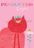welsh birthday card - cat - penblwydd hapus - pretty and traditional created by Kali Stileman
