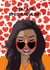 heart sunglasses Love & Friendship Card 15595 created by Tyra Cadogan