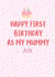First Birthday as My Mummy 2025 created by Parsy Designs