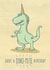 Unicorn T-Rex Birthday Card created by Tami Boyce