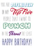 punch throat Birthday Card 29883 created by Em Eato