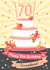 Happy 70th Birthday Grandma Cake Birthday Card created by Little Silverleaf