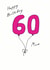 60 happy Birthday Card 7033 created by A Ray of Sunshine Cards