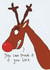 rudolph red nose Christmas Card 15754 created by Blood Bath Cards