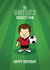 Football Soccer Birthday Card 15095 created by Little Monsters