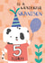 Grandson Fifth Birthday Puppy Card created by Juniper and Rose Studio