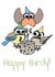Happy birdy birthday card created by Kim Onyskiw