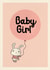 newbaby babygirl Card 26004 created by Cathy Haworth