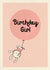 Cute Birthday Card - For Her - Rabbit created by Cathy Haworth