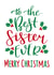 best sister Christmas Card 7632 created by Ness Nordberg