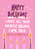 rude naughty Birthday Card 13989 created by Foggish