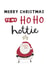 Funny Christmas Card for Significant Other - Ho Ho Hottie created by Abbie Imagine