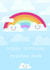happybirthday rainbowface Card 33222 created by Elodie Bee Designs