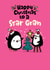 Cute Penguin Christmas Card for a Star Gran created by Pink wink