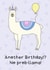 Llama balloon Birthday Card 15842 created by Helen Bicknell