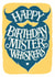 Funny Birthday Card - Mister Whiskers - Beard created by Alexandra Snowdon