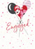 Black, red and pink balloons - engagement created by Clare Joys