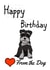 schanuzer puppy Birthday Card 14804 created by Love from the Pet