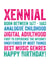 Xennial Birthday card  created by Do You Punctuate?