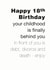 18th funny Birthday Card 3978 created by Coulson Macleod