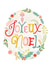 Joyeux Noel Christmas Card 11999 created by Gill Eggleston