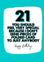 21 friend Birthday Card 8192 created by Filthy Sentiments