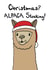 alpaca funny Christmas Card 37785 created by OhJaye