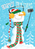 snowman selfie Christmas Card 23043 created by Josh Cleland